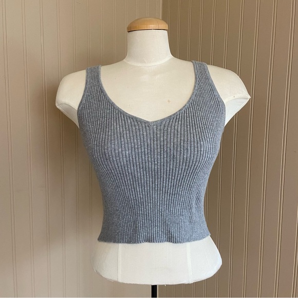 Dkny Tops - DKNY Super Soft Ribbed Grey Tank Top Women’s Size Medium